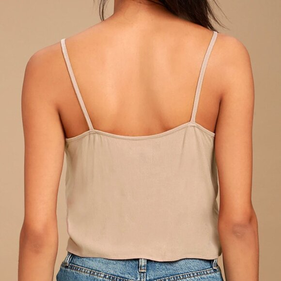 Lulus Blush Pink Tie-Front Crop Top - Picture 5 of 5